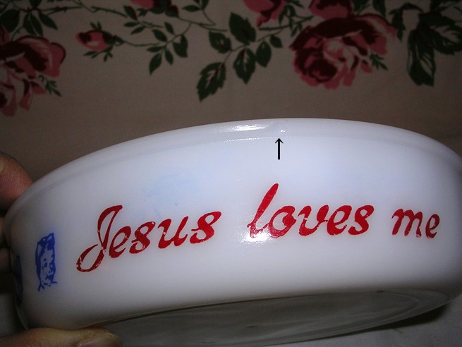 画像: へーゼルアトラス・JESUS LOVES ME・3-コンパートメントディッシュ