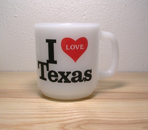 画像: グラスベイク・I LOVE TEXAS・マグ